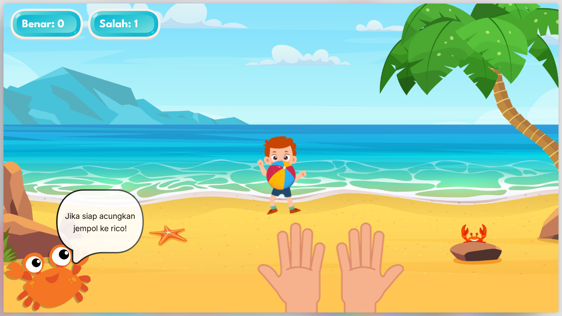 Ball Throwing and Catching Game